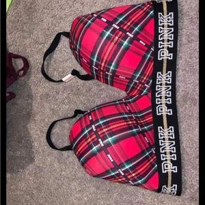 Pink bras size 36D fits smaller